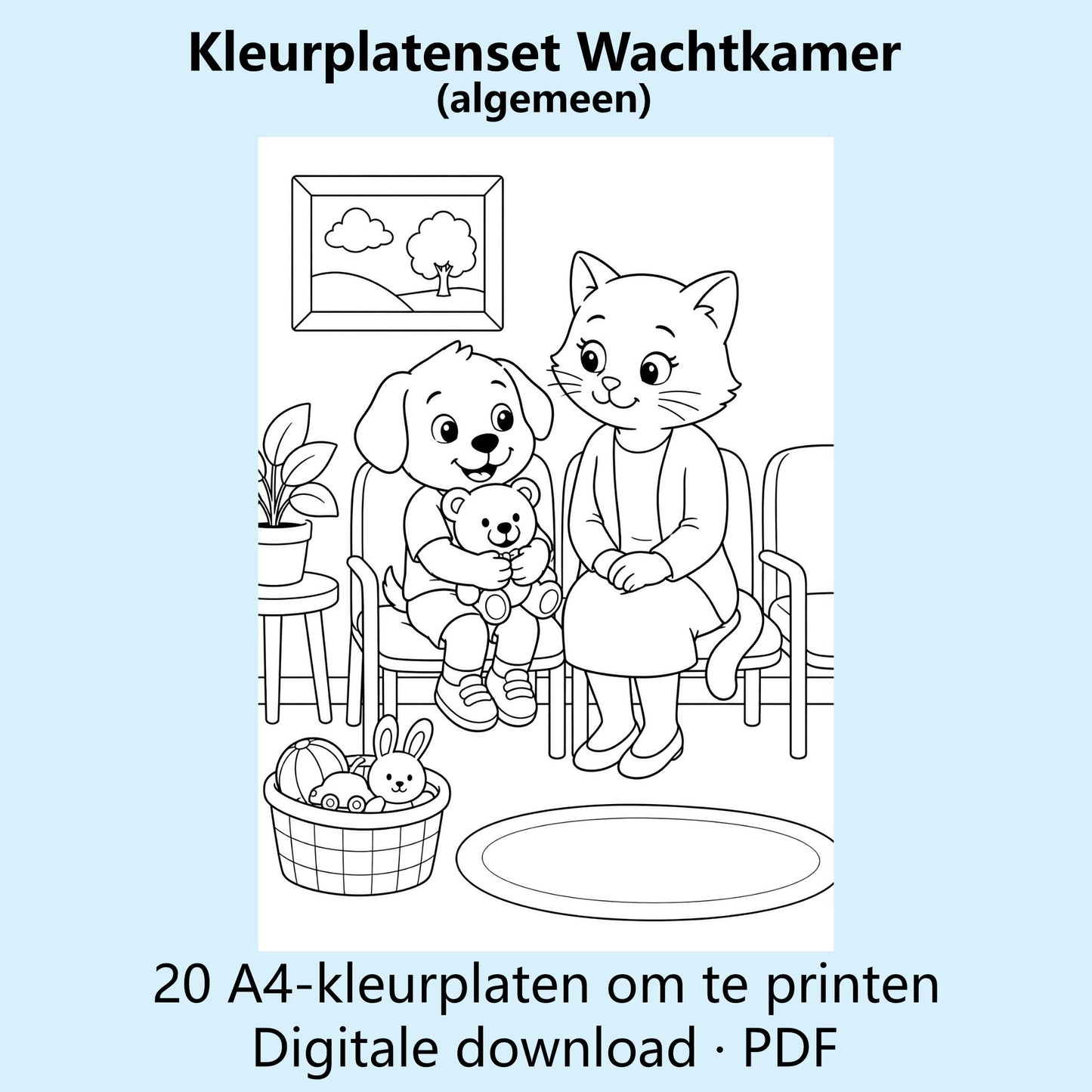 Kleurplatenset Wachtkamer Algemeen